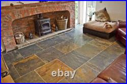 Rustic Copper Natural Slate 900x600 Garden Patio Paving Sawn Edges 30 Slabs