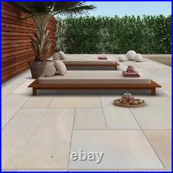 Sandstone Paving Slabs Honed Ivory Mint Indian 600X900X20mm Calibrated 22.68m2