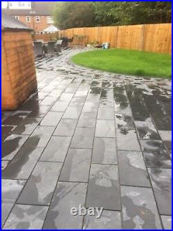 Slate Paving Patio Slabs Garden 10m2 600x300mm 20 to 25mm Thick FREE DELIVERY