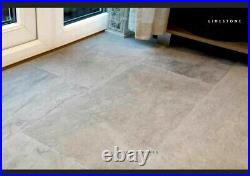 Smoke Limestone Slabs Indoor Honed Smooth Floor & Wall Paving Tiles 600X300X12MM