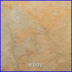 Yellow Limestone Paving Slabs Tumbled Golden 15.25m2 Calibrated Patio Pack 22mm