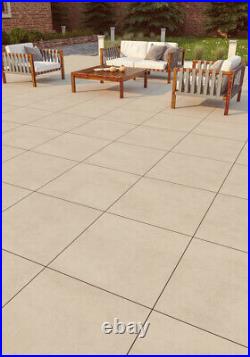 Yorkshire Ivory Porcelain Paving Patio Slabs Tile 800x800x20mm Great Price